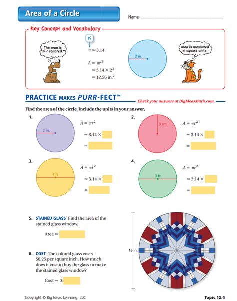 Area Of A Circle Worksheet Corbettmaths