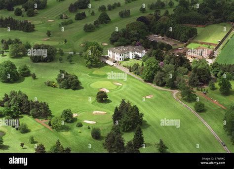 Aerial view of Shifnal Golf Club in Shropshire England Stock Photo - Alamy