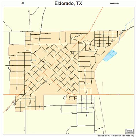 Eldorado Texas Street Map 4822960