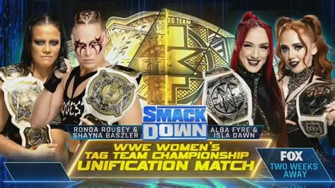 WWE to unify the WWE Women's tag titles to their NXT counterparts in upcoming SmackDown bout ...