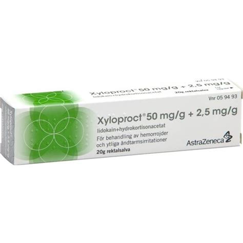 Xyloproct 50mg/g + 2.5 mg/g 20g - Hitta bästa pris, recensioner och ...