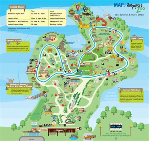 Singapore Zoo Map - Singapore Zoo 80 Mandai Lake Rd Singapore • mappery