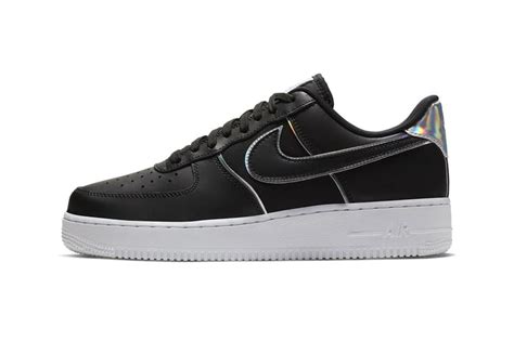 Nike Air Force 1 '07 LV8 Black/Iridescent Silver | Hypebeast