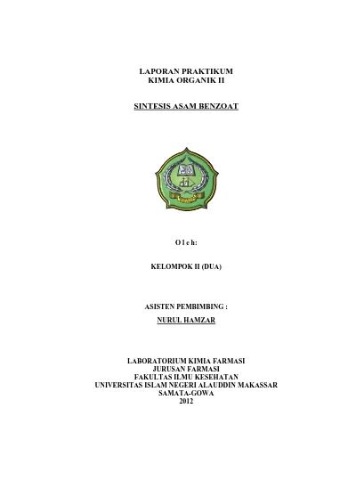 Top PDF Struktur Kimia dan Sifat Asam Benzoat - 123dok.com