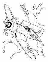 Ww2 Fighter Plane Coloring Pages Sketch Page sketch template