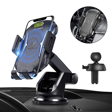 Samsung Galaxy S10/S10+/S9/S9+/S8 Automatic Clamping Qi Wireless Car Charger SANCEON 10W/7.5W ...