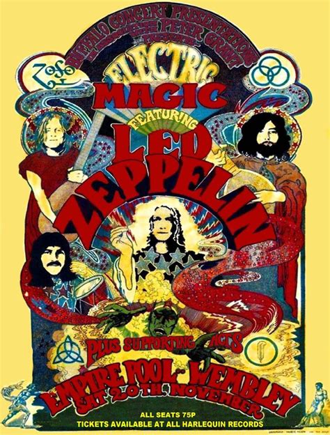 LED ZEPPELIN CONCERT POSTER | Cartazes de shows, Pôster de banda ...