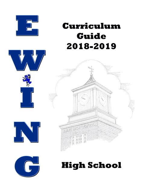 Fillable Online ewing high school bell schedules - The Ewing Public ...