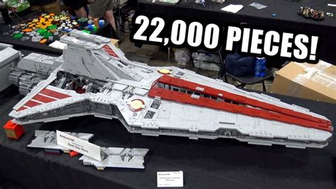 a star wars lego replica is on display at an event with the words, 2, 000