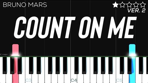 Bruno Mars - Count On Me | EASY Piano Tutorial - YouTube