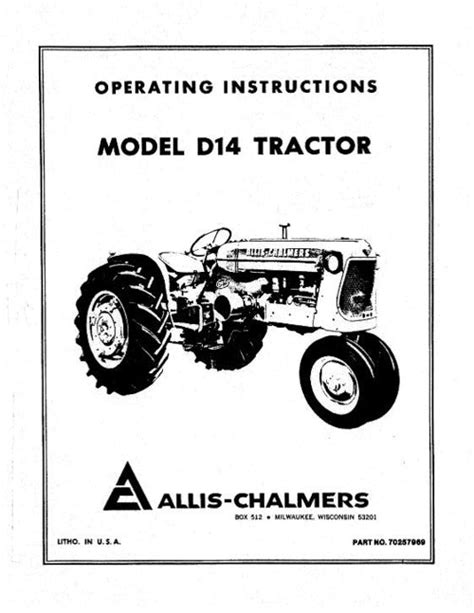 Allis-Chalmers D14 Tractor Manual | Farm Manuals Fast