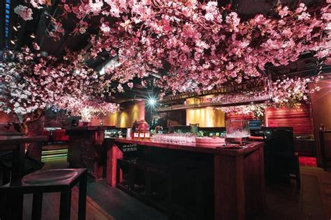 Image result for cherry blossom FLORAL INSTALLATION | Japanese restaurant design, Japanese ...