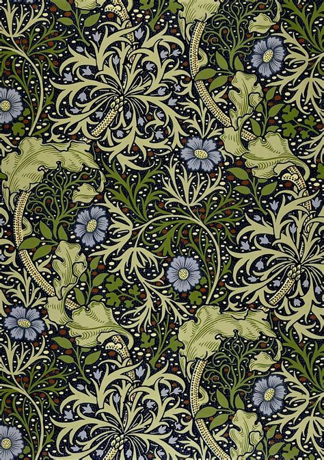 Morris & Co Thistle Wallpaper , Mulberry / Linen ... - Phocus Memory