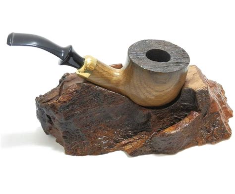 Tobacco Pipe Stand - Hand Made from Natural Wood with Bark - For Singl – Mr. Brog