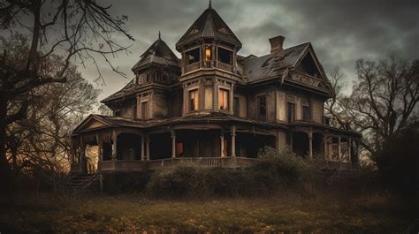 The Haunted House Is Scary Background, Picture Of Haunted Houses, Halloween, Haunted House ...