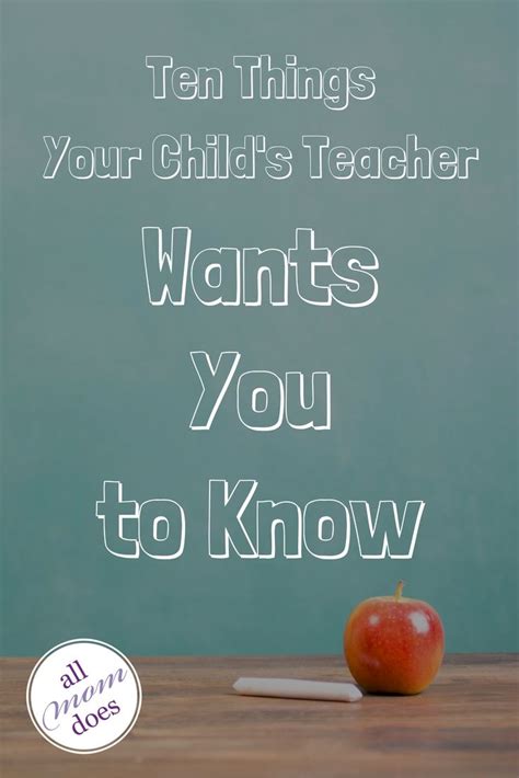 The parent teacher relationship can be tricky. Here's what your child's teacher wishes you knew ...