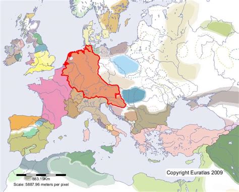 Euratlas Periodis Web - Map of East Francia in Year 900