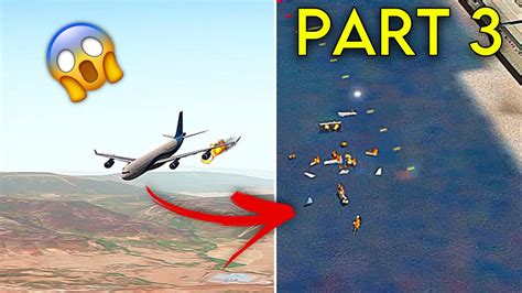 (Realistic plane crashes simulator | Emergency plane crash landings) PART 3 - YouTube