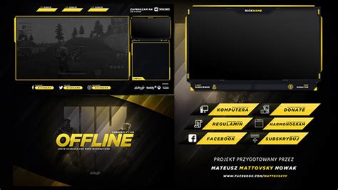 FREE TWITCH OVERLAY TEMPLATE 2018 #3 on Behance | Overlays, Youtube ...