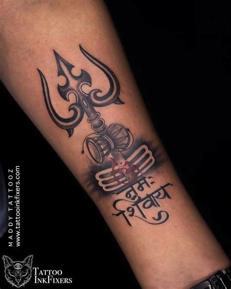 Custom made Trishul tattoo done by maddy in 2021 | Trishul tattoo ...