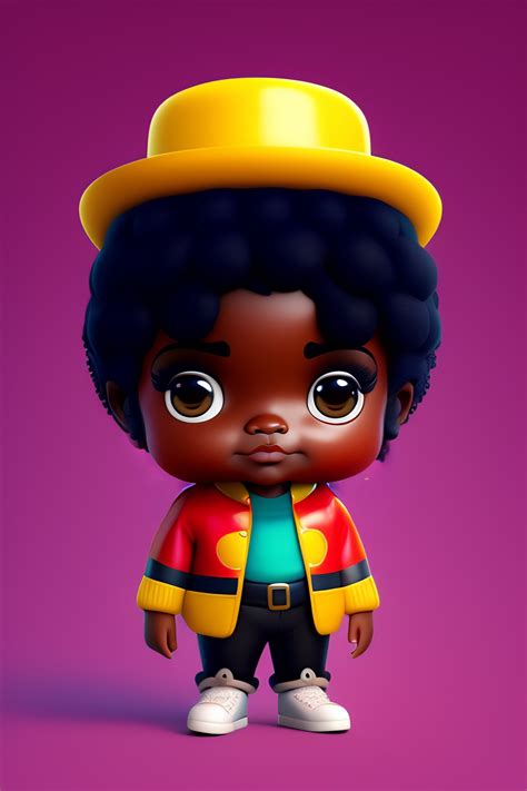 Lexica - Cute and adorable cartoon michael jackson baby, fantasy ...