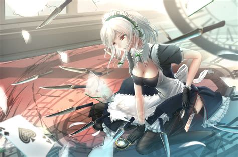 Wallpaper : cosplay, anime, Touhou, fan art, Izayoi Sakuya, comics ...