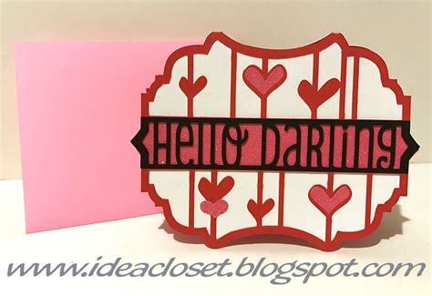 Valentine Card made with Cricut Design Space | Idea Closet