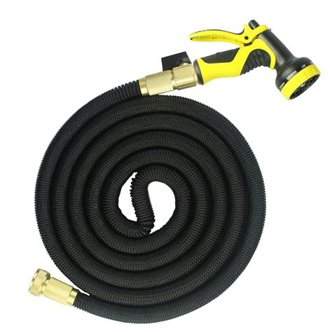 FOCUSAIRY 25 Feet Expanding Durable Expandable Strongest Outdoor Garden Water Hose with Shut Off ...