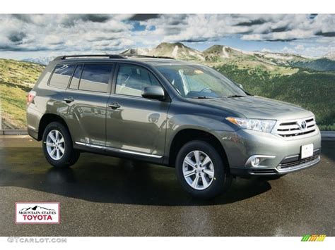 2012 Cypress Green Pearl Toyota Highlander SE 4WD #56760801 | GTCarLot ...