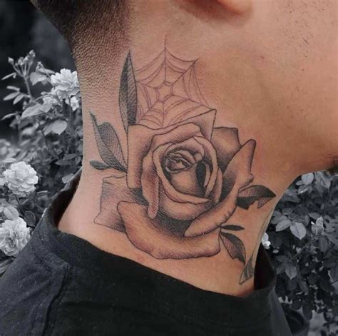 71 Amazing Rose Neck Tattoo Ideas