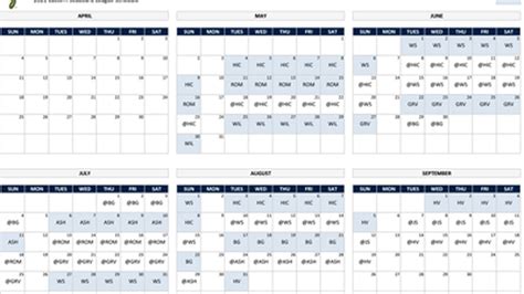 Greensboro Grasshoppers Schedule 2022