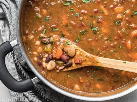 Vegetarian 15 Bean Soup - Budget Bytes