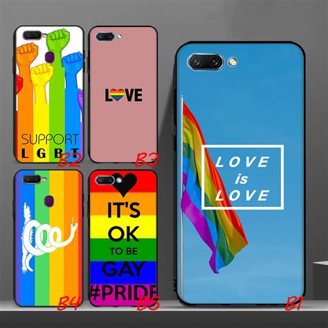 OPPO A3S A5 A12 A7 Soft Phone Case LGBT Rainbow OPPO A5S A92 A91 A92S A5 2020 A9 2020 Cover ...