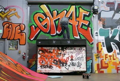 Street Art: Graffiti Covered Garage Doors