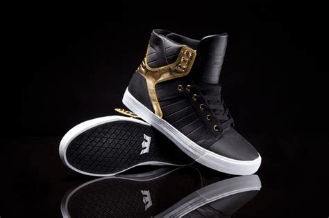 Supra Skytop - Black & Gold | Sole Collector