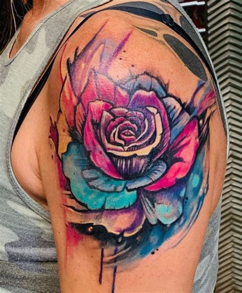 Watercolor Rose Tattoo - Get an InkGet an Ink | Watercolor rose tattoos ...