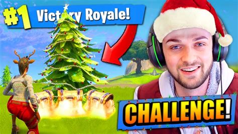 CHRISTMAS TREE CHALLENGE in Fortnite: Battle Royale! - YouTube