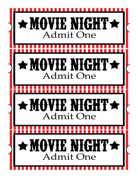 Sweet Daisy Designs: Free Printables: Home Movie Theatre Night