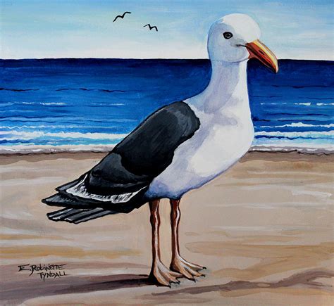 The Sea Gull Painting by Elizabeth Robinette Tyndall - Fine Art America