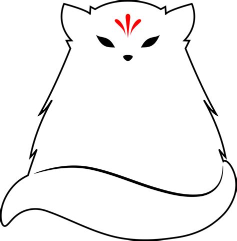 White cute kitsune fox anime japanese style 27388507 PNG