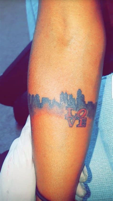 Philadelphia skyline, skyline tattoo, tattoo, Philly tattoo, Philly ...