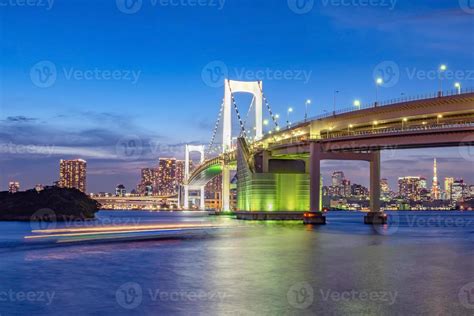 Panorama view of Tokyo skyline in the evening. 2386987 Stock Photo at ...