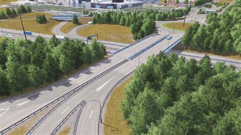 Interchange by the mall : r/CitiesSkylines