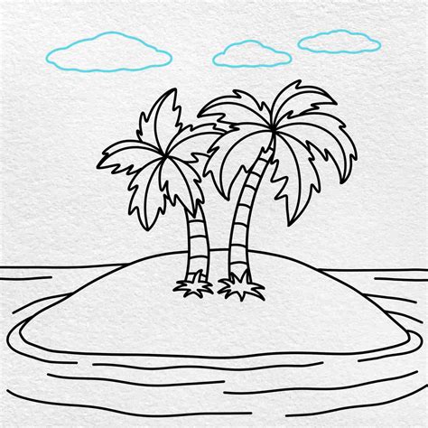 How to Draw an Island - HelloArtsy