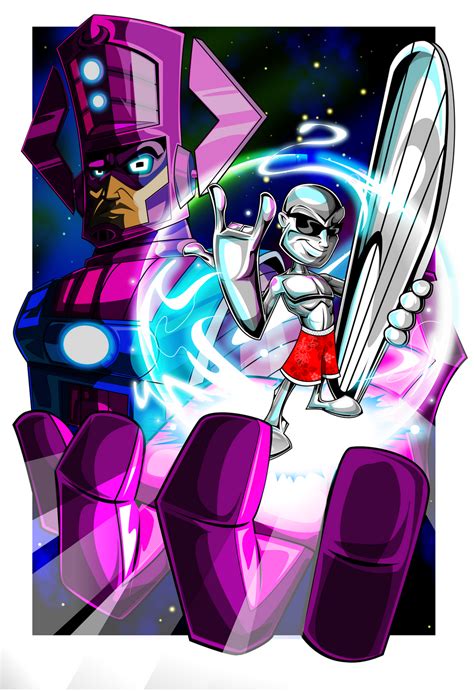 Galactus And Silver Surfer by kudoze on DeviantArt