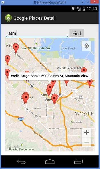 Find Places Nearby in Google Maps using Google Places API–Android App ...