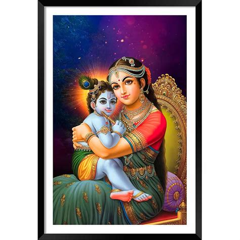 Yashoda maiya with krishna painting - DBrush