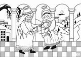 Mary Visits Elizabeth coloring Page  ColouringPages sketch template