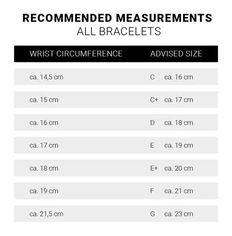 Size chart