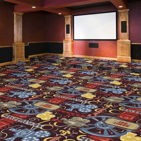 Joy Carpets Camera Ready Any Day Matinee Home Theater Carpet Best Home Theater, At Home Movie ...